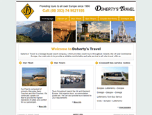 Tablet Screenshot of dohertyscoaches.com